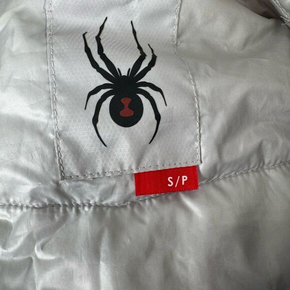 Spyder men’s small Silver Jacket with Quilted Design grey and black - Picture 2 of 16